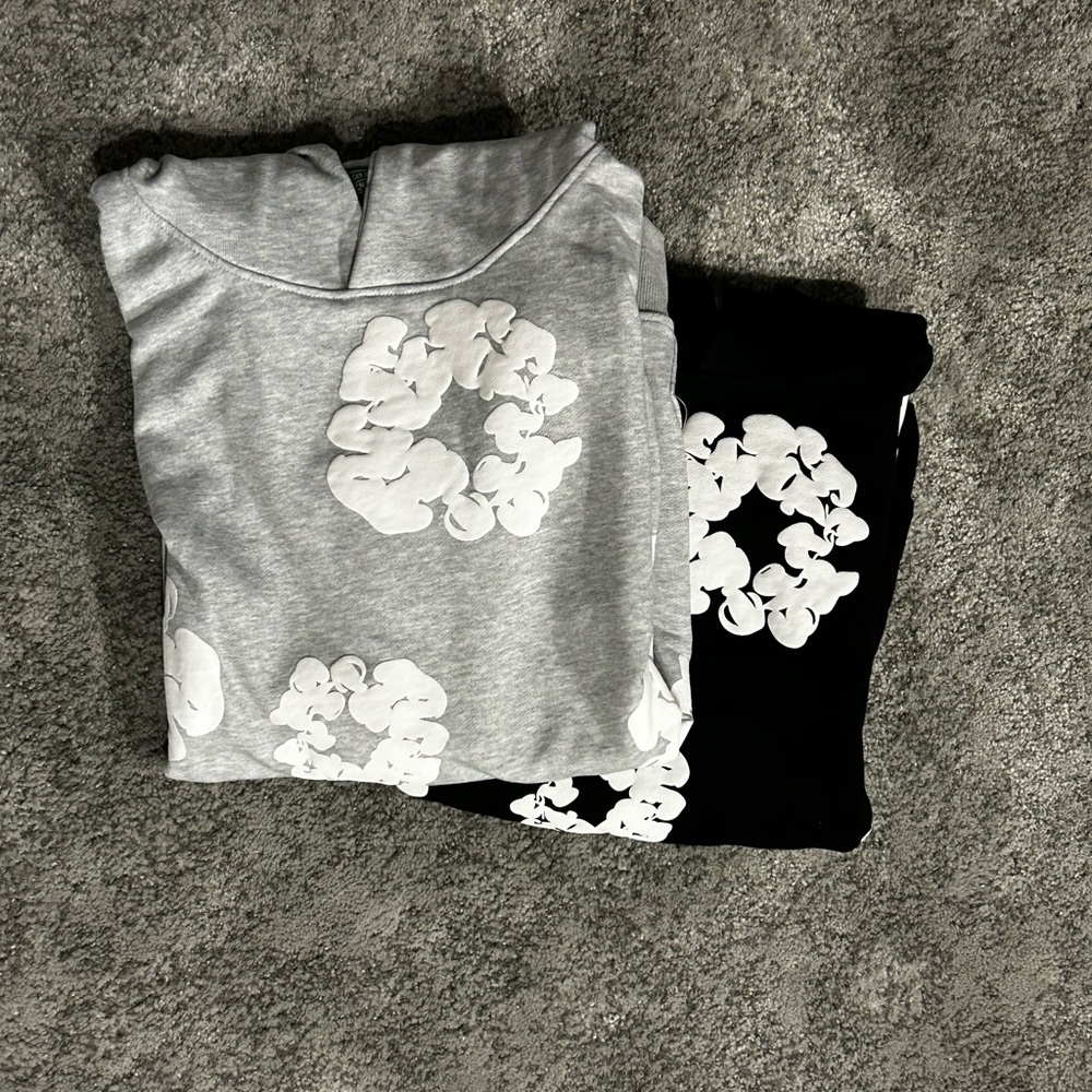 Denim Tears Gray and Black Sweatshirts